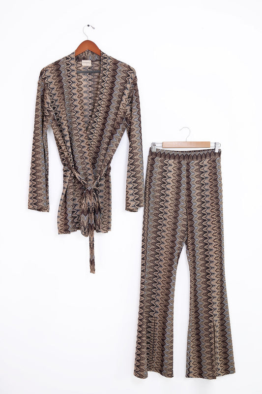 Mocha kimono set