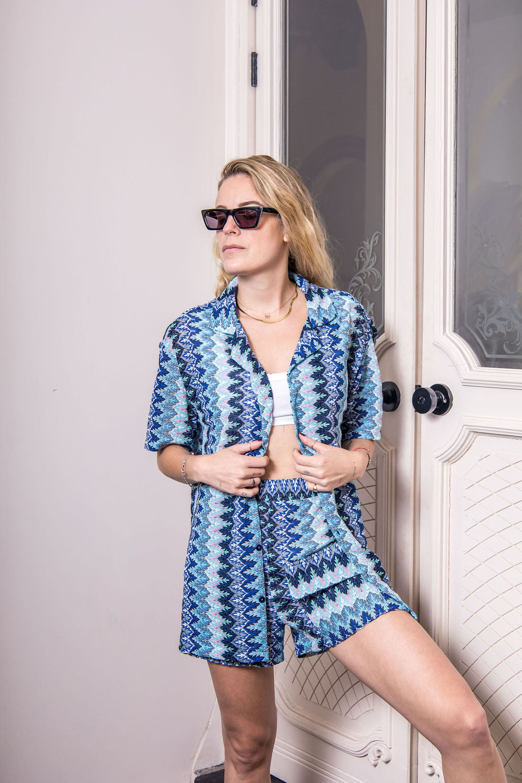Blue for you short set
